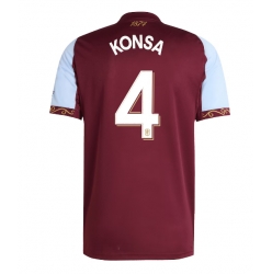 Strój piłkarski Aston Villa Ezri Konsa #4 Koszulka Podstawowej 2025-26 Krótki Rękaw