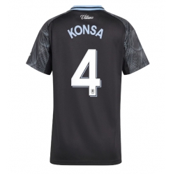 Strój piłkarski Aston Villa Ezri Konsa #4 Koszulka Wyjazdowej damskie 2025-26 Krótki Rękaw