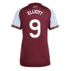 Strój piłkarski Aston Villa Harvey Elliott #9 Koszulka Podstawowej damskie 2025-26 Krótki Rękaw
