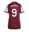 Strój piłkarski Aston Villa Harvey Elliott #9 Koszulka Podstawowej damskie 2025-26 Krótki Rękaw