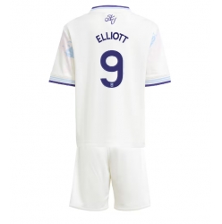 Strój piłkarski Aston Villa Harvey Elliott #9 Koszulka Trzeciej dziecięce 2025-26 Krótki Rękaw (+ Krótkie spodenki)