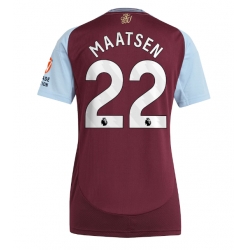 Strój piłkarski Aston Villa Ian Maatsen #22 Koszulka Podstawowej damskie 2024-25 Krótki Rękaw
