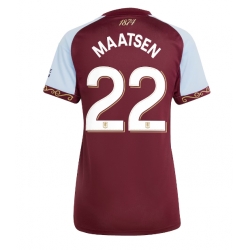 Strój piłkarski Aston Villa Ian Maatsen #22 Koszulka Podstawowej damskie 2025-26 Krótki Rękaw