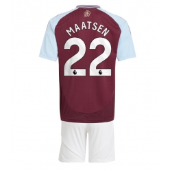 Strój piłkarski Aston Villa Ian Maatsen #22 Koszulka Podstawowej dziecięce 2024-25 Krótki Rękaw (+ Krótkie spodenki)