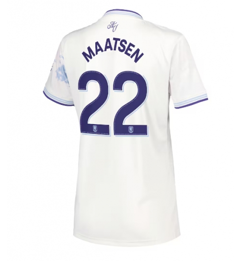 Strój piłkarski Aston Villa Ian Maatsen #22 Koszulka Trzeciej damskie 2025-26 Krótki Rękaw Strój piłkarski Aston Villa Ian Maatsen #22 Koszulka Trzeciej damskie 2025-26 Krótki Rękaw