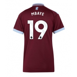 Strój piłkarski Aston Villa Ibrahim Mbaye #19 Koszulka Podstawowej damskie 2026-27 Krótki Rękaw