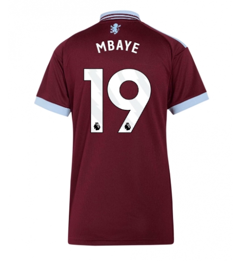 Strój piłkarski Aston Villa Ibrahim Mbaye #19 Koszulka Podstawowej damskie 2026-27 Krótki Rękaw Strój piłkarski Aston Villa Ibrahim Mbaye #19 Koszulka Podstawowej damskie 2026-27 Krótki Rękaw