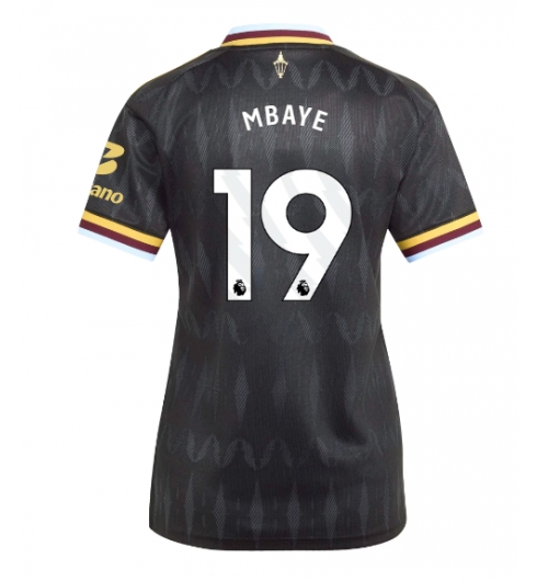 Strój piłkarski Aston Villa Ibrahim Mbaye #19 Koszulka Wyjazdowej damskie 2026-27 Krótki Rękaw Strój piłkarski Aston Villa Ibrahim Mbaye #19 Koszulka Wyjazdowej damskie 2026-27 Krótki Rękaw