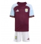 Strój piłkarski Aston Villa Jadon Sancho #19 Koszulka Podstawowej dziecięce 2025-26 Krótki Rękaw (+ Krótkie spodenki)