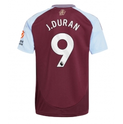Strój piłkarski Aston Villa Jhon Duran #9 Koszulka Podstawowej 2024-25 Krótki Rękaw