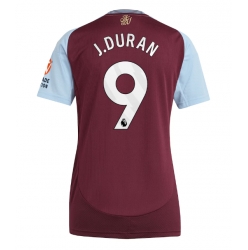 Strój piłkarski Aston Villa Jhon Duran #9 Koszulka Podstawowej damskie 2024-25 Krótki Rękaw