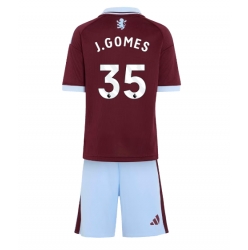 Strój piłkarski Aston Villa Joao Gomes #35 Koszulka Podstawowej dziecięce 2026-27 Krótki Rękaw (+ Krótkie spodenki)