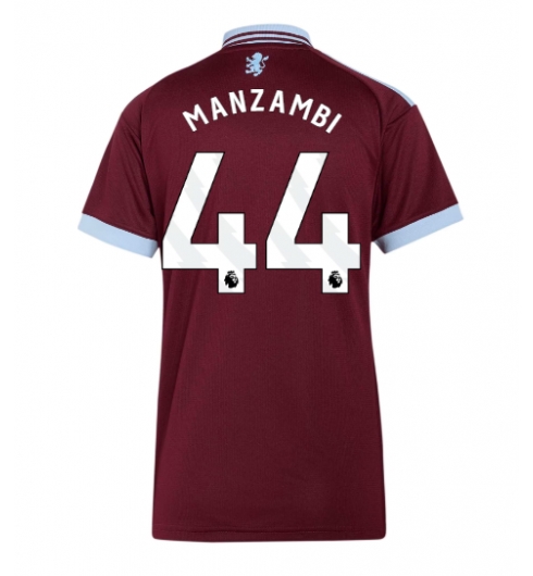 Strój piłkarski Aston Villa Johan Manzambi #44 Koszulka Podstawowej damskie 2026-27 Krótki Rękaw Strój piłkarski Aston Villa Johan Manzambi #44 Koszulka Podstawowej damskie 2026-27 Krótki Rękaw