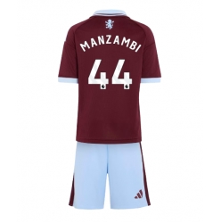 Strój piłkarski Aston Villa Johan Manzambi #44 Koszulka Podstawowej dziecięce 2026-27 Krótki Rękaw (+ Krótkie spodenki)