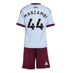 Strój piłkarski Aston Villa Johan Manzambi #44 Koszulka Trzeciej dziecięce 2026-27 Krótki Rękaw (+ Krótkie spodenki)