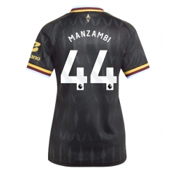 Strój piłkarski Aston Villa Johan Manzambi #44 Koszulka Wyjazdowej damskie 2026-27 Krótki Rękaw