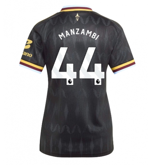 Strój piłkarski Aston Villa Johan Manzambi #44 Koszulka Wyjazdowej damskie 2026-27 Krótki Rękaw Strój piłkarski Aston Villa Johan Manzambi #44 Koszulka Wyjazdowej damskie 2026-27 Krótki Rękaw