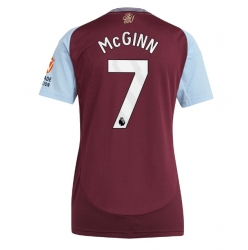 Strój piłkarski Aston Villa John McGinn #7 Koszulka Podstawowej damskie 2024-25 Krótki Rękaw