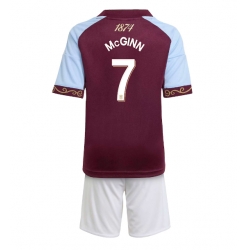 Strój piłkarski Aston Villa John McGinn #7 Koszulka Podstawowej dziecięce 2025-26 Krótki Rękaw (+ Krótkie spodenki)