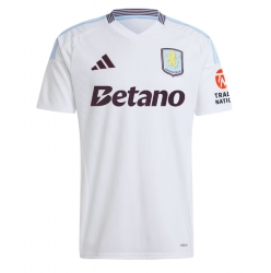 Strój piłkarski Aston Villa Koszulka Wyjazdowej 2024-25 Krótki Rękaw