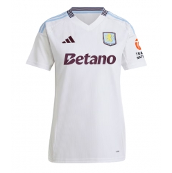 Strój piłkarski Aston Villa Koszulka Wyjazdowej damskie 2024-25 Krótki Rękaw