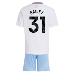 Strój piłkarski Aston Villa Leon Bailey #31 Koszulka Wyjazdowej dziecięce 2024-25 Krótki Rękaw (+ Krótkie spodenki)