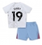 Strój piłkarski Aston Villa Moussa Diaby #19 Koszulka Wyjazdowej dziecięce 2023-24 Krótki Rękaw (+ Krótkie spodenki)