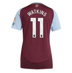 Strój piłkarski Aston Villa Ollie Watkins #11 Koszulka Podstawowej damskie 2024-25 Krótki Rękaw