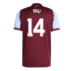 Strój piłkarski Aston Villa Pau Torres #14 Koszulka Podstawowej 2025-26 Krótki Rękaw