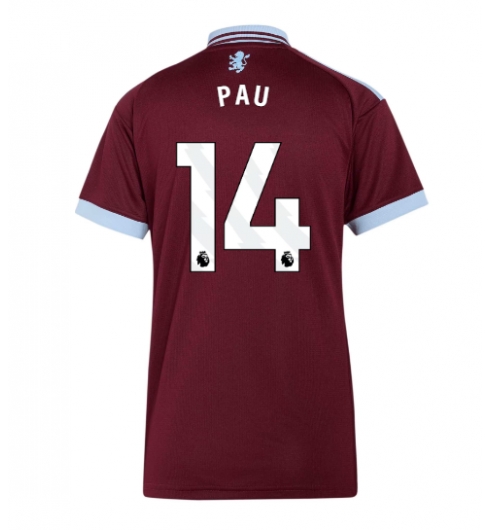 Strój piłkarski Aston Villa Pau Torres #14 Koszulka Podstawowej damskie 2026-27 Krótki Rękaw Strój piłkarski Aston Villa Pau Torres #14 Koszulka Podstawowej damskie 2026-27 Krótki Rękaw