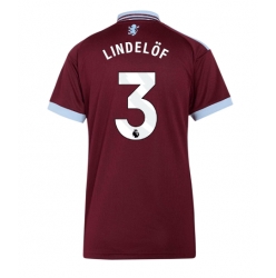 Strój piłkarski Aston Villa Victor Lindelof #3 Koszulka Podstawowej damskie 2026-27 Krótki Rękaw