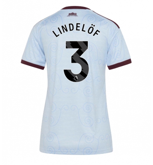 Strój piłkarski Aston Villa Victor Lindelof #3 Koszulka Trzeciej damskie 2026-27 Krótki Rękaw Strój piłkarski Aston Villa Victor Lindelof #3 Koszulka Trzeciej damskie 2026-27 Krótki Rękaw