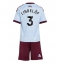 Strój piłkarski Aston Villa Victor Lindelof #3 Koszulka Trzeciej dziecięce 2026-27 Krótki Rękaw (+ Krótkie spodenki)