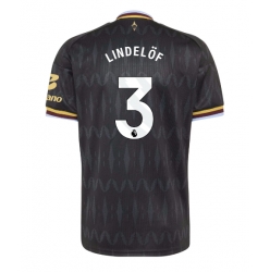 Strój piłkarski Aston Villa Victor Lindelof #3 Koszulka Wyjazdowej 2026-27 Krótki Rękaw