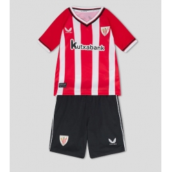 Strój piłkarski Athletic Bilbao Koszulka Podstawowej dziecięce 2023-24 Krótki Rękaw (+ Krótkie spodenki)