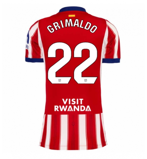 Strój piłkarski Atletico Madrid Alejandro Grimaldo #22 Koszulka Podstawowej damskie 2026-27 Krótki Rękaw Strój piłkarski Atletico Madrid Alejandro Grimaldo #22 Koszulka Podstawowej damskie 2026-27 Krótki Rękaw