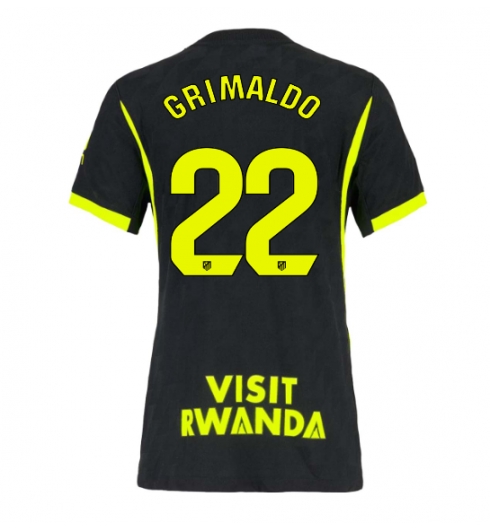 Strój piłkarski Atletico Madrid Alejandro Grimaldo #22 Koszulka Wyjazdowej damskie 2026-27 Krótki Rękaw Strój piłkarski Atletico Madrid Alejandro Grimaldo #22 Koszulka Wyjazdowej damskie 2026-27 Krótki Rękaw