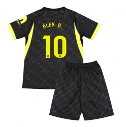 Strój piłkarski Atletico Madrid Alex Baena #10 Koszulka Wyjazdowej dziecięce 2026-27 Krótki Rękaw (+ Krótkie spodenki)
