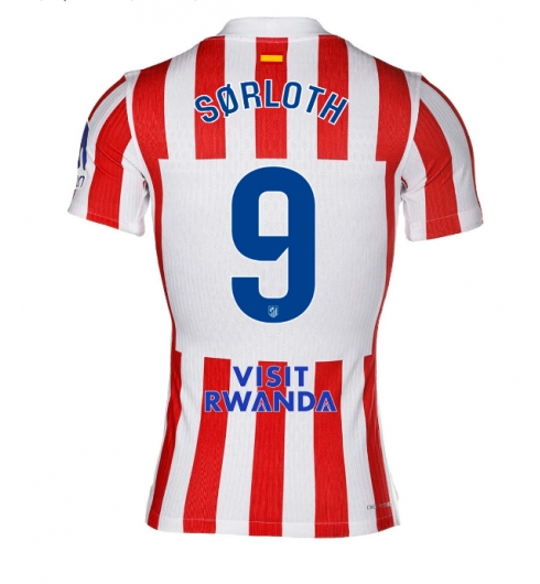 Strój piłkarski Atletico Madrid Alexander Sorloth #9 Koszulka Podstawowej 2025-26 Krótki Rękaw Strój piłkarski Atletico Madrid Alexander Sorloth #9 Koszulka Podstawowej 2025-26 Krótki Rękaw
