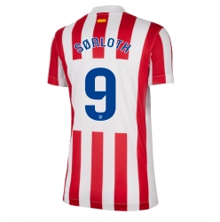 Strój piłkarski Atletico Madrid Alexander Sorloth #9 Koszulka Podstawowej damskie 2025-26 Krótki Rękaw