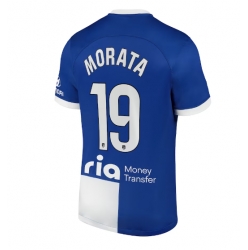 Strój piłkarski Atletico Madrid Alvaro Morata #19 Koszulka Wyjazdowej 2023-24 Krótki Rękaw
