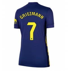 Strój piłkarski Atletico Madrid Antoine Griezmann #7 Koszulka Wyjazdowej damskie 2025-26 Krótki Rękaw
