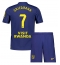 Strój piłkarski Atletico Madrid Antoine Griezmann #7 Koszulka Wyjazdowej dziecięce 2025-26 Krótki Rękaw (+ Krótkie spodenki)