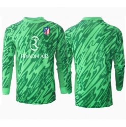Strój piłkarski Atletico Madrid Bramkarskie Koszulka Wyjazdowej 2024-25 Długi Rękaw