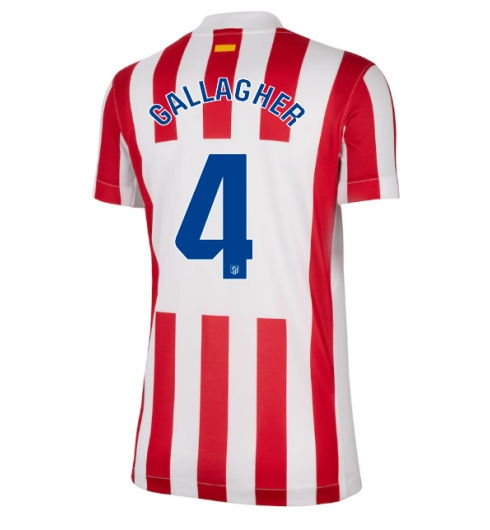 Strój piłkarski Atletico Madrid Conor Gallagher #4 Koszulka Podstawowej damskie 2025-26 Krótki Rękaw Strój piłkarski Atletico Madrid Conor Gallagher #4 Koszulka Podstawowej damskie 2025-26 Krótki Rękaw