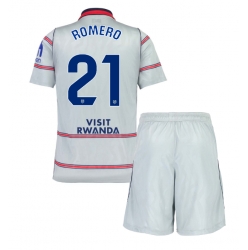 Strój piłkarski Atletico Madrid Cristian Romero #21 Koszulka Trzeciej dziecięce 2026-27 Krótki Rękaw (+ Krótkie spodenki)