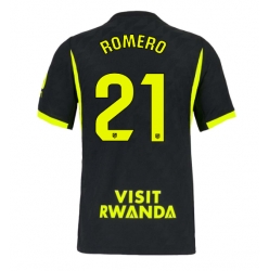 Strój piłkarski Atletico Madrid Cristian Romero #21 Koszulka Wyjazdowej 2026-27 Krótki Rękaw