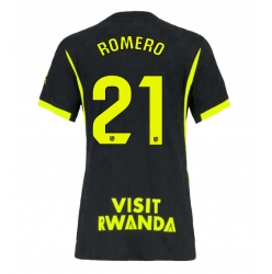 Strój piłkarski Atletico Madrid Cristian Romero #21 Koszulka Wyjazdowej damskie 2026-27 Krótki Rękaw