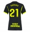 Strój piłkarski Atletico Madrid Cristian Romero #21 Koszulka Wyjazdowej damskie 2026-27 Krótki Rękaw Strój piłkarski Atletico Madrid Cristian Romero #21 Koszulka Wyjazdowej damskie 2026-27 Krótki Rękaw