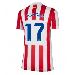 Strój piłkarski Atletico Madrid David Hancko #17 Koszulka Podstawowej damskie 2025-26 Krótki Rękaw